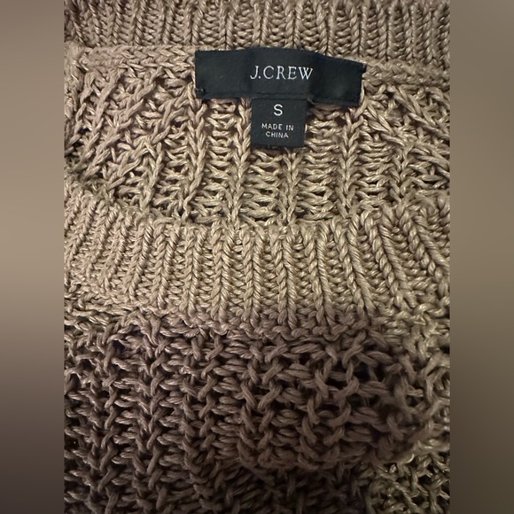 J. Crew Women’s Relaxed-Fit Linen Beach Pullover Sweater In Tan Size Small - Picture 6 of 9